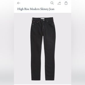 Abercrombie & Fitch High-Rise Black Skinny Jeans